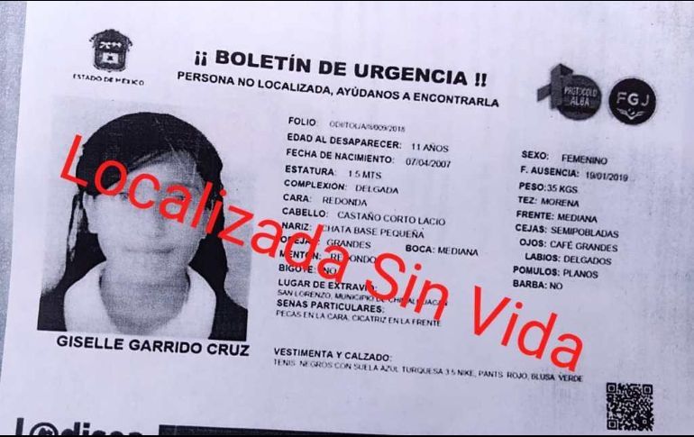 HALLAN CADÁVER DE MENOR QUE DESAPARECIÓ EN CHIMALHUACÁN