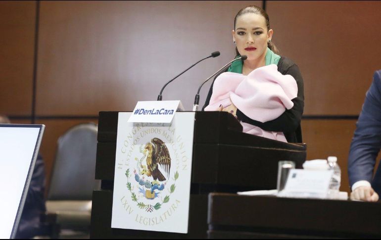 NO SUBÍ A TRIBUNA CON MI BEBÉ PARA GANAR REFLECTORES, DICE SENADORA