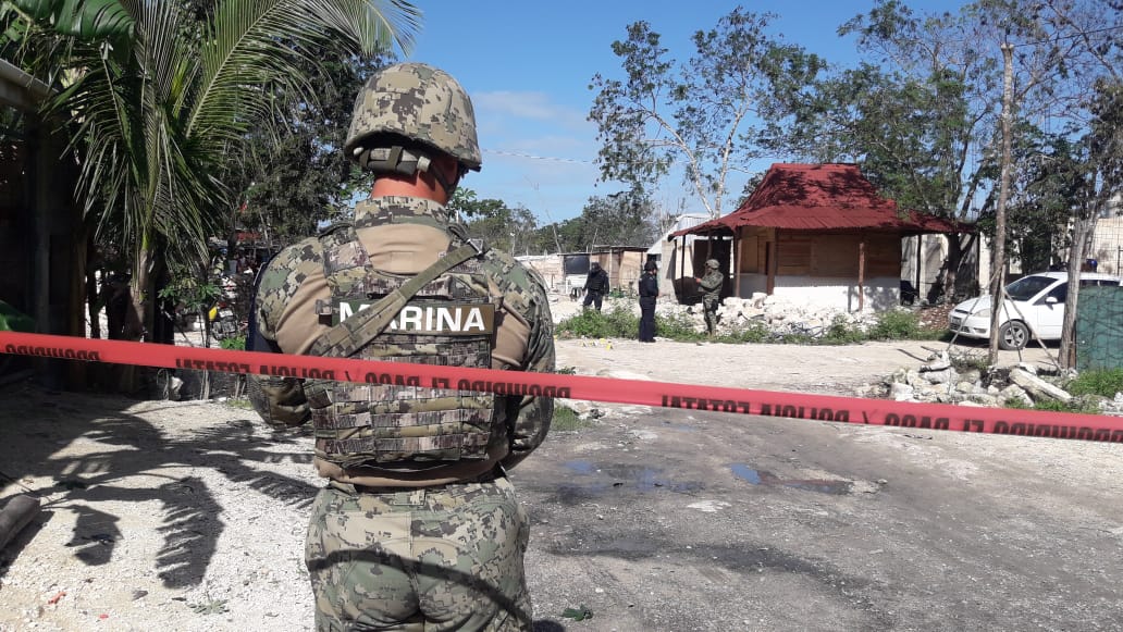 Lunes de movilizaciones policíacas en Playa del Carmen