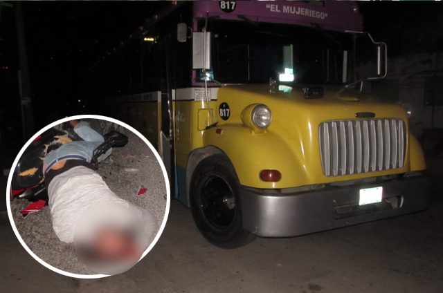Motociclista se impacta contra autobus Xcaret