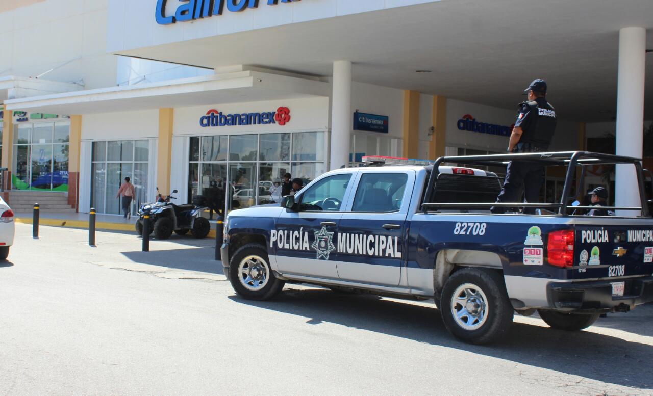 Mantiene Seguridad Pública vigilancia en sucursales bancarias