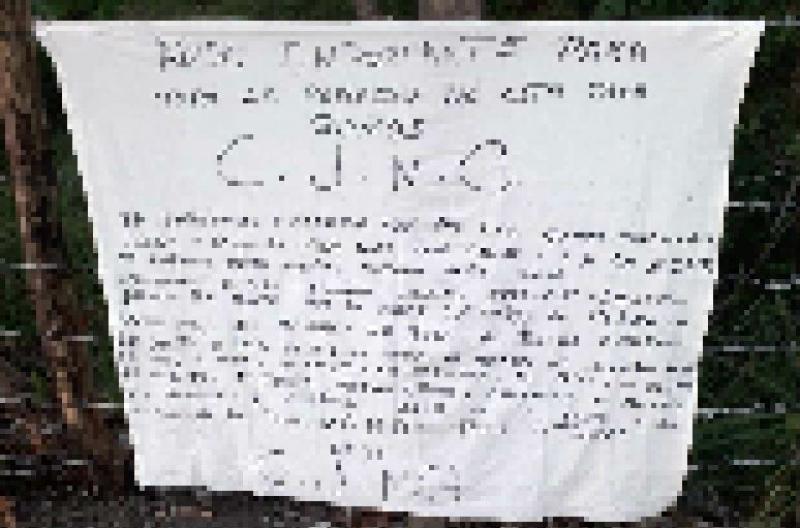 DEJAN PRESUNTA NARCO MANTA CON AMENAZAS EN LA PALMA, CENTRO