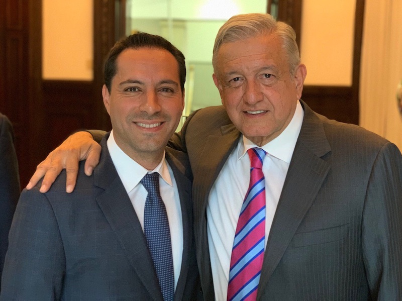 EL GOBERNADOR MAURICIO VILA DOSAL SE REÚNE DE NUEVA CUENTA CON EL PRESIDENTE ANDRÉS MANUEL LÓPEZ OBRADOR EN PALACIO NACIONAL