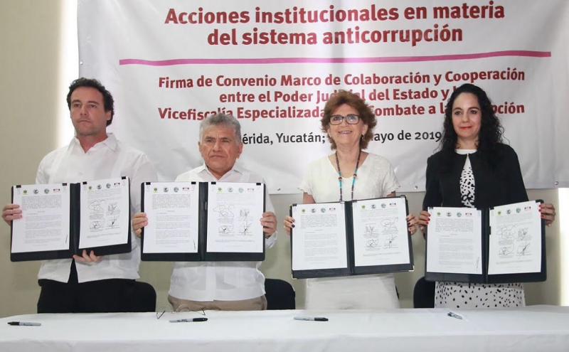 SE CREA SINERGIA PARA COMBATIR FRONTALMENTE LA CORRUPCIÓN EN YUCATÁN