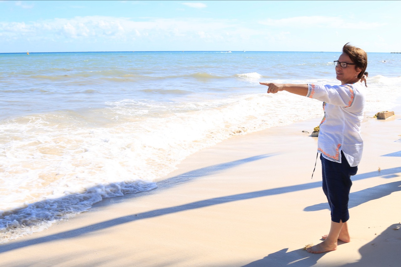 LAURA BERISTAIN IMPLEMENTA ACCIONES ANTI-SARGAZO