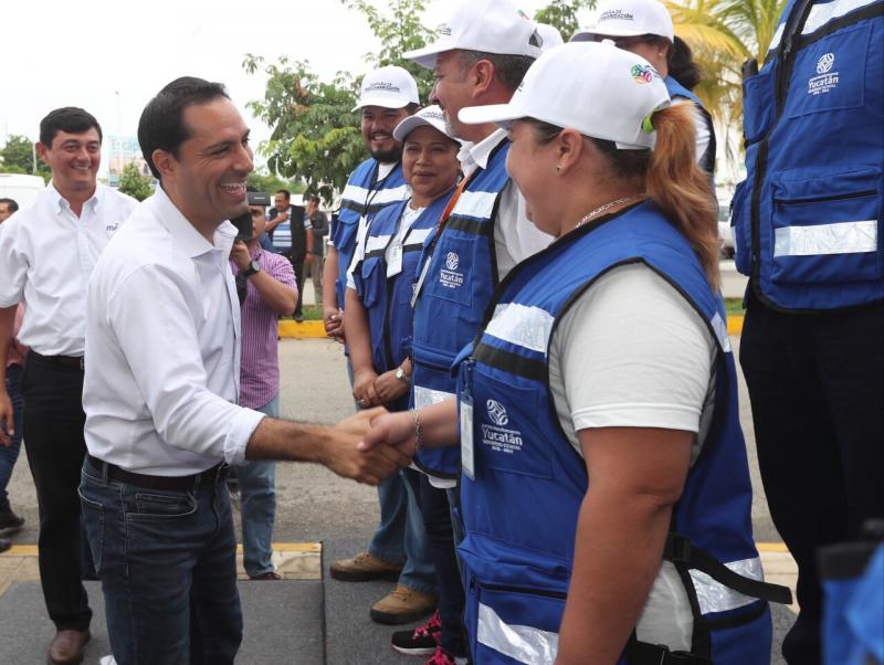 EL GOBERNADOR MAURICIO VILA DOSAL DA EL BANDERAZO DE INICIO A LA CAMPAÑA DE DESCACHARRIZACIÓN 2019 EN MÉRIDA