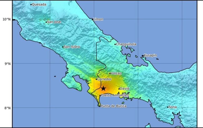 FUERTE SISMO ESTREMECE LA FRONTERA ENTRE COSTA RICA Y PANAMÁ