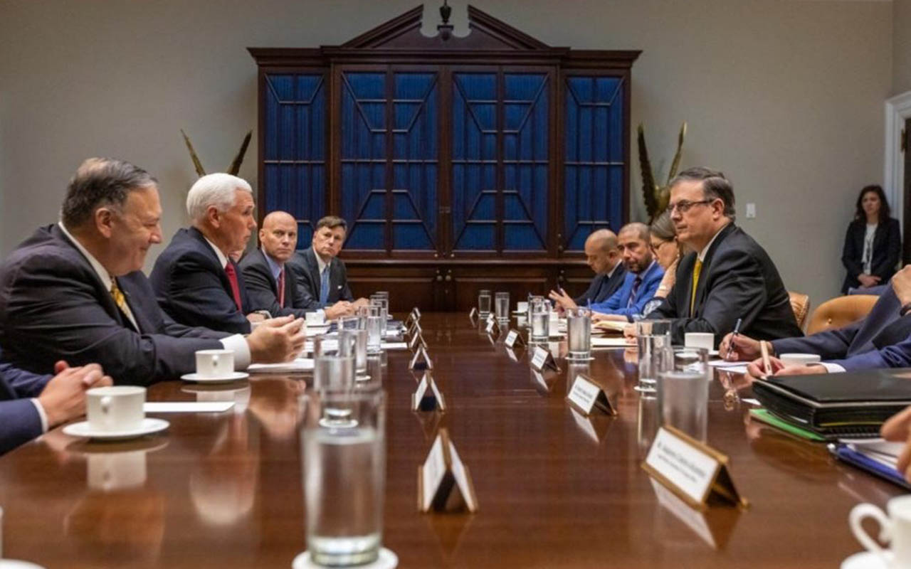 EBRARD DEFIENDE DESCENSO «IRREVERSIBLE» EN MIGRACIÓN; EU PIDE HACER MÁS