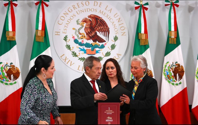 SÁNCHEZ CORDERO ENTREGA EN SAN LÁZARO PRIMER INFORME DE GOBIERNO