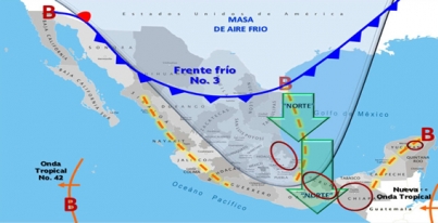AVISO PRECAUTORIO NO. 2 DEL FRENTE FRIO NO. 03