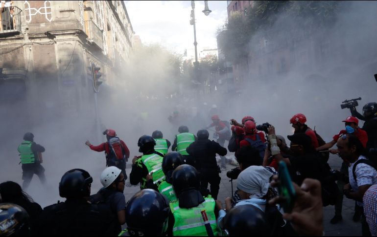 MARCHA DEL 2 DE OCTUBRE TERMINA CON 12 HERIDOS Y 4 DETENIDOS
