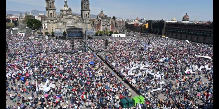 ACUDEN 250 MIL AL ZÓCALO POR EVENTO DE AMLO: SSC