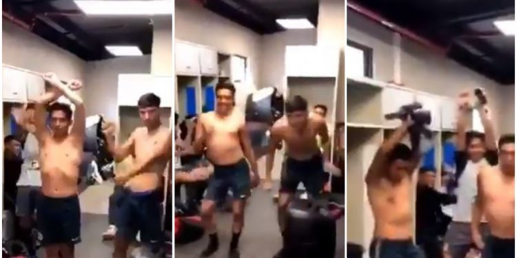 JUGADORES DEL AMÉRICA SUB-17 SE BURLAN DEL PERFORMANCE FEMINISTA