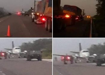REGISTRAN ENFRENTAMIENTO POR AVIONETA CON DROGA EN QUINTANA ROO