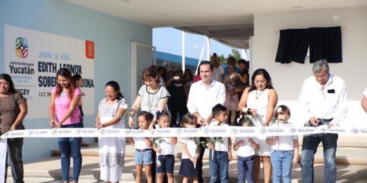 ANUNCIA EL GOBERNADOR MAURICIO VILA DOSAL LA APERTURA DE 5 NUEVAS ESCUELAS EN CIUDAD CAUCEL
