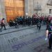 FEMINISTAS PROTESTAN AFUERA DE PALACIO NACIONAL