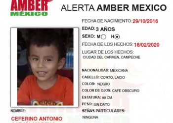 HALLAN MUERTO A NIÑO DE TRES AÑOS DESAPARECIDO EN CAMPECHE