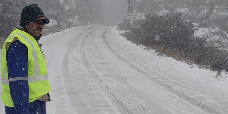 NIEVA EN EL NORTE DE CHIHUAHUA POR FRENTE FRÍO 38