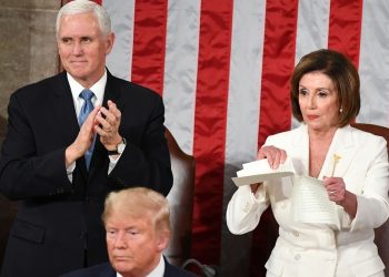 PELOSI ROMPE INFORME DE TRUMP ANTE EL CONGRESO DE EU