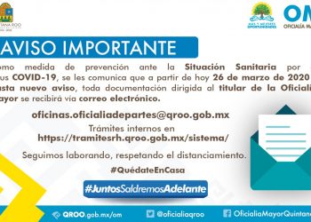 SUSPENDE LABORES EL GOBIERNO DEL ESTADO HASTA EL 19 DE ABRIL