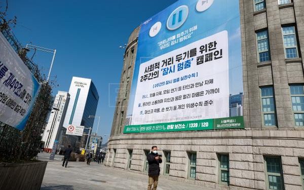 A LA BAJA, LOS NUEVOS CASOS DE CORONAVIRUS EN COREA DEL SUR