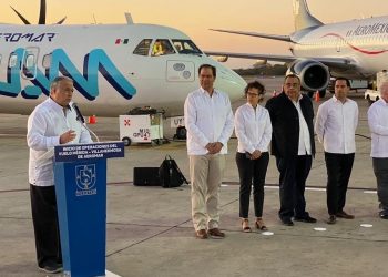 ARRANCA AEROMAR NUEVA RUTA AÉREA DE VILLAHERMOSA A DESTINOS DEL SURESTE