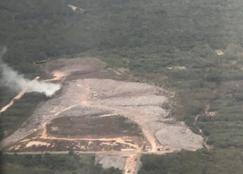 HUMO DEL INCENDIO DEL BASURERO AFECTA A COLONIAS ALEDAÑAS