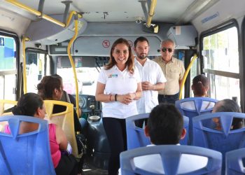 SUPERVISA MARA LEZAMA MEDIDAS PREVENTIVAS EN TRANSPORTE PÚBLICO