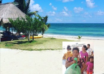 COMUNIDAD ESTADOUNIDENSE DE MAHAHUAL LLEVA AYUDA A FAMILIAS MEXICANAS