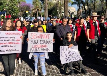REALIZAN MEGA MARCHA EN PUEBLA PARA EXIGIR SEGURIDAD