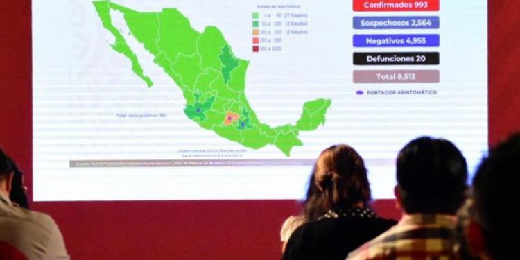 SUMAN 20 MUERTES POR CORONAVIRUS EN MÉXICO