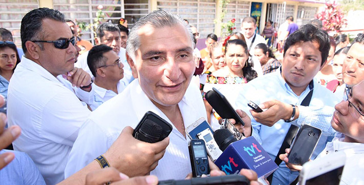 TABASCO A LA VANGUARDIA EN MATERIA DE PRERROGATIVAS A PARTIDOS: ADÁN AUGUSTO