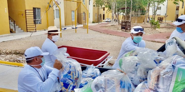CUBREN EN CANCÚN ENTREGA DE AYUDA ALIMENTARIA EN MÁS DE 50 POR CIENTO DE LOS OBJETIVOS TRAZADOS