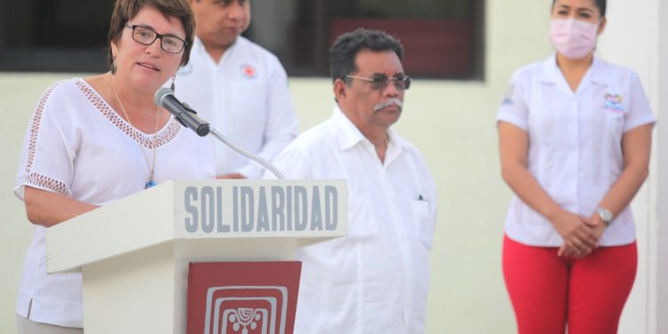 ARRANCA PROGRAMA DE APOYO ALIMENTARIO EN LA COLOSIO Y NICTÉ HA: LAURA BERISTAIN