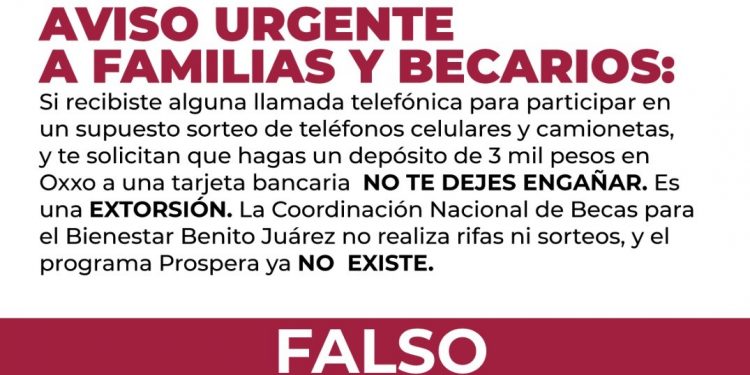 CIRCULAN NUEVAS FORMAS DE EXTORSIÓN A BECARIOS