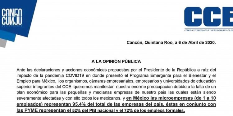 PLAN PRESENTADO NO ES SOSTENIBLE NI  BENEFICIA A LA MICRO Y PEQUEÑA EMPRESA: CCE