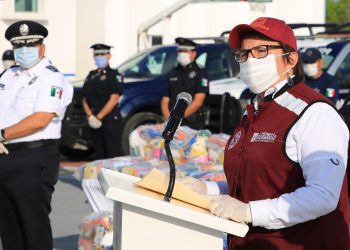 POLICÍAS PROTEGEN LA SEGURIDAD Y SALUD DE SOLIDARENSES: LAURA BERISTAIN