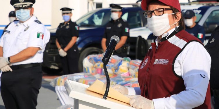 POLICÍAS PROTEGEN LA SEGURIDAD Y SALUD DE SOLIDARENSES: LAURA BERISTAIN