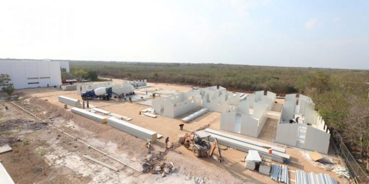 AVANZA A BUEN RITMO INSTALACIÓN DE HOSPITAL PROVISIONAL DE VALLADOLID