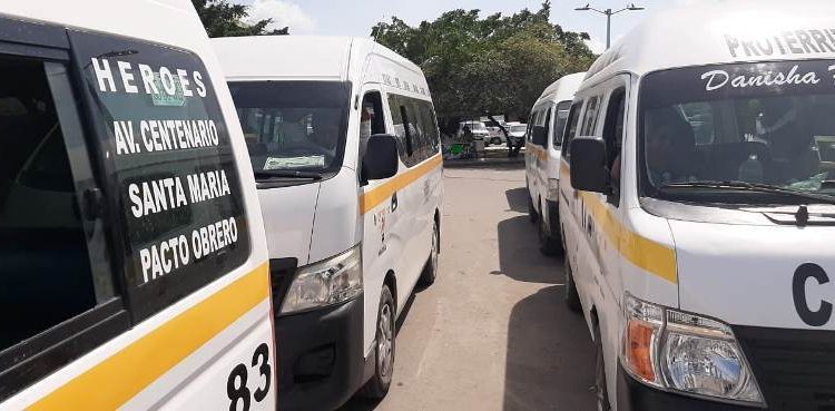 CHOFERES DE COMBIS PIDEN APOYO AL GOBIERNO LOCAL ANTE BAJOS INGRESOS POR COVID19