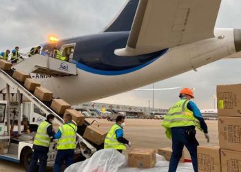 CUARTO VUELO CON INSUMOS MÉDICOS PARTE DESDE SHANGHÁI A MÉXICO
