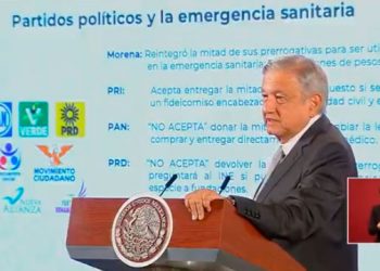 EXHIBEN A PAN Y PRD POR NO ACEPTAR DAR MITAD DE SUS PRERROGATIVAS