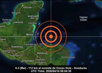 TIEMBLA ESTA MADRUGADA EN HONDURAS; EN CHETUMAL SE SIENTEN VIBRACIONES