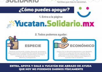 GOBIERNO DEL ESTADO, SOCIEDAD CIVIL Y SECTOR EMPRESARIAL SE UNEN PARA LANZAR «YUCATÁN SOLIDARIO»