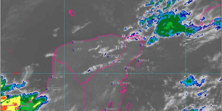 PRONOSTICAN POSIBILIDAD DE LLUVIAS LIGERAS PARA HOY EN EL NORTE DE QUINTANA ROO
