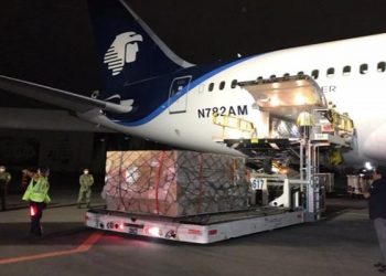 LLEGA A MÉXICO AVIÓN CON INSUMOS MÉDICOS DE CHINA