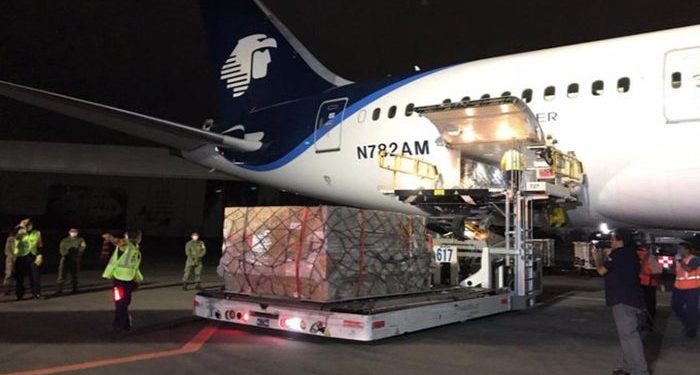 LLEGA A MÉXICO AVIÓN CON INSUMOS MÉDICOS DE CHINA
