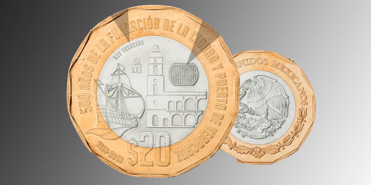PONEN EN CIRCULACIÓN NUEVA MONEDA DE 20 PESOS