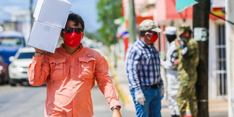REFUERZAN ENTREGA DE DESPENSAS EN COZUMEL