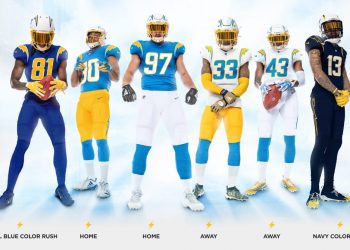 LOS ANGELES CHARGERS SORPRENDEN CON SUS NUEVOS UNIFORMES